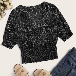 Polka dot crop top